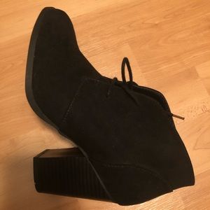 Suede booties